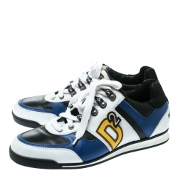 DSquared2 Multicolor Leather Winner Lace Up Sneakers Size 42
