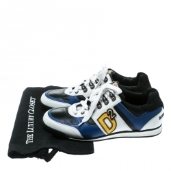 DSquared2 Multicolor Leather Winner Lace Up Sneakers Size 42