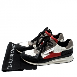 Dsquared2 Multicolor Embossed Python And Lizard Leather Low Top Sneakers Size 43