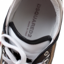 Dsquared2 Multicolor Leather And Suede 551 Platform Sneakers Size 43