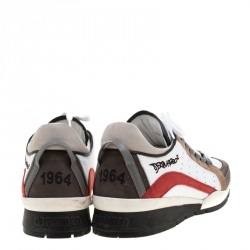 Dsquared2 Multicolor Leather And Suede 551 Platform Sneakers Size 43