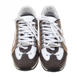 Dsquared2 Multicolor Leather And Suede 551 Platform Sneakers Size 43