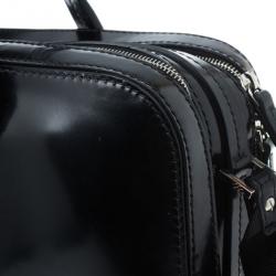 Dsquared2 Black Leather Men Travel Bag