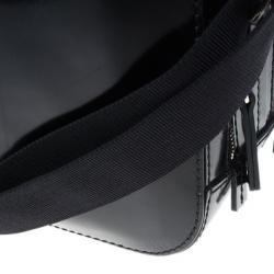 Dsquared2 Black Leather Men Travel Bag