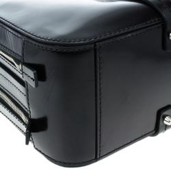Dsquared2 Black Leather Men Travel Bag