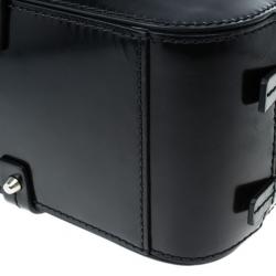 Dsquared2 Black Leather Men Travel Bag