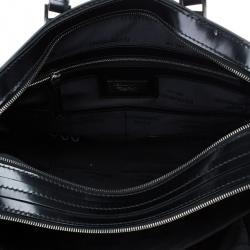 Dsquared2 Black Leather Men Travel Bag