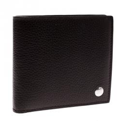 Alfred Dunhill dark Brown Leather Bifold Wallet