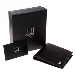 Alfred Dunhill dark Brown Leather Bifold Wallet