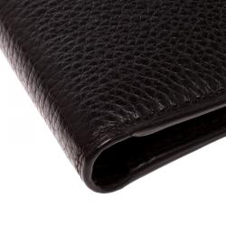 Alfred Dunhill dark Brown Leather Bifold Wallet