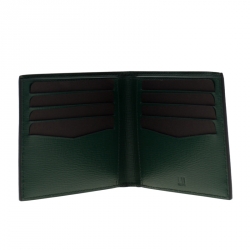 Dunhill Dark Blue Leather Bourdon Bifold Wallet