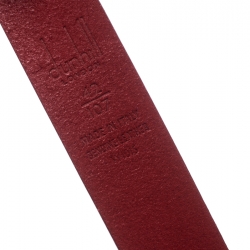 Pre Owned Dunhill Red Leather Belt 107CM