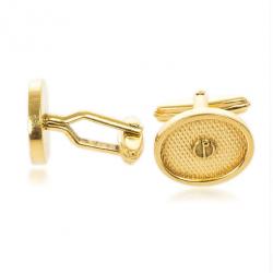 Dunhill Oval Gold Plated Cufflinks