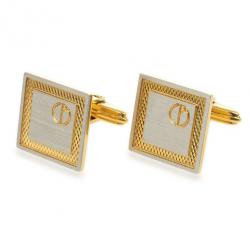 Dunhill Brushed Palladium and Gold Plated Cufflinks