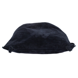 Dunhill Midnight Blue Suede Chiltern Drawstring Backpack
