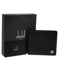 Dunhill Black Chassis Leather Bifold Wallet