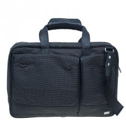 Dunhill Black Nylon Avorities Solar Panel Messenger Bag