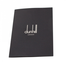 Dunhill Navy Blue/Grey Leather Cadogan Single Document Briefcase