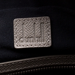 Dunhill Navy Blue/Grey Leather Cadogan Single Document Briefcase