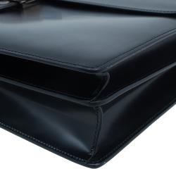 Dunhill Black Leather Confidential Briefcase