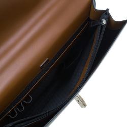 Dunhill Black Leather Confidential Briefcase