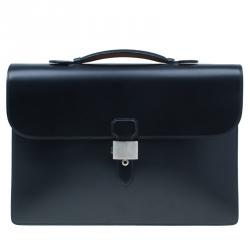 Dunhill Black Leather Confidential Briefcase