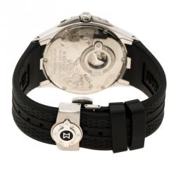 Edox White Stainless Steel Grand Ocean 80077 Men's Wristwatch 45 mm