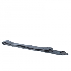 Pre Owned Emporio Armani Grey Diamond Checked Silk Tie