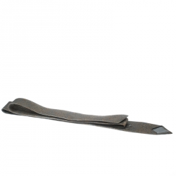 Pre Owned Emporio Armani Grey and Mustard Yellow Embossed Jacquard Skinny Tie