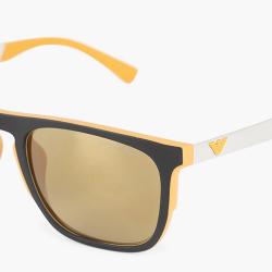 Pre Owned Emporio Armani Yellow Mirrored Sunglasses