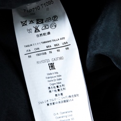 Pre Owned Emporio Armani Grey Elasticized Waist Drawstring Detail Pants 3XL