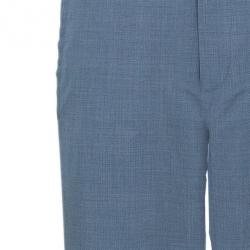 Pre Owned Emporio Armani Grey Formal Men's Trousers M