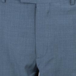 Pre Owned Emporio Armani Grey Formal Men's Trousers M
