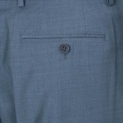 Pre Owned Emporio Armani Grey Formal Men's Trousers M