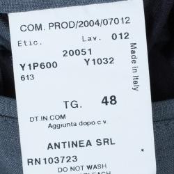 Pre Owned Emporio Armani Grey Formal Men's Trousers M