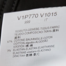 مملوكة مسبقًا Emporio Armani Black Cotton High Waist Tailored Trousers 2XL