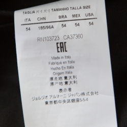 مملوكة مسبقًا Emporio Armani Black Cotton High Waist Tailored Trousers 2XL