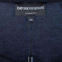 Pre Owned Emporio Armani Color Block V-Neck Sweater M