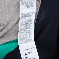 Pre Owned Emporio Armani Color Block V-Neck Sweater M