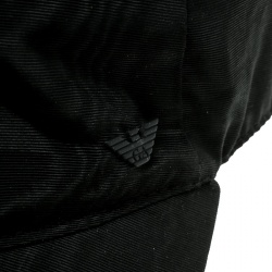 Pre Owned قبعة باسبول امبوريو أرماني بنقوش موريه سوداء M