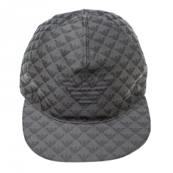 Pre Owned Emporio Armani Navy Blue Logo Detail Baseball Cap M