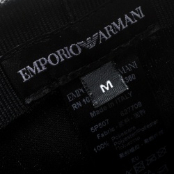 Pre Owned Emporio Armani Navy Blue Logo Detail Baseball Cap M