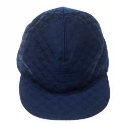 مملوكة مسبقًا قبعة أمبوريو أرماني بيسبول تطريز شعار مونوغرامية زرقاء أليكتريك M