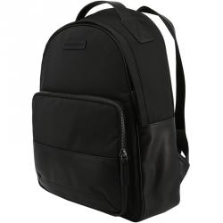 Pre Owned Emporio Armani Black Nylon Backpack