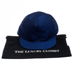 Pre Owned كاب أمبوريو أرماني أزرق بالشعار