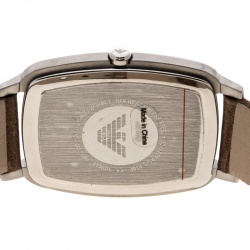 Pre Owned Emporio Armani Bronze Stainless Steel Epsilon AR2489 Men's Wristwatch 33 mm