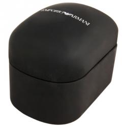 Pre Owned Emporio Armani Grey Stainless Steel AR1615 Men's Wristwatch 46MM