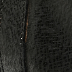 Pre Owned Emporio Armani Black Leather Backpack