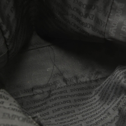 Pre Owned Emporio Armani Black Leather Backpack