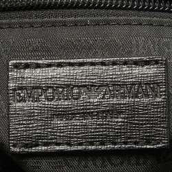 Pre Owned Emporio Armani Black Leather Backpack